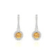 Sunrise | Boucles d'oreilles Citrine Ronde