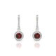 Sunrise | Boucles d'oreilles Grenat Rond