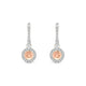 Sunrise | Round Morganite Earrings
