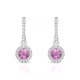 Sunrise | Boucles d'oreilles Saphir Rose Rond