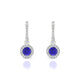 Sunrise | Round Tanzanite Earrings