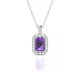 Sunrise | Emerald Amethyst Pendant
