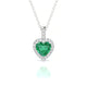 Sunrise | Heart Emerald Pendant