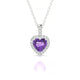Sunrise | Heart Amethyst Pendant