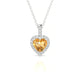 Sunrise | Heart Citrine Pendant