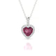Sunrise | Heart Rhodolite Pendant