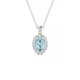Sunrise | Pendentif Aigue-marine Ovale