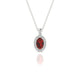 Sunrise | Pendentif Grenat Ovale