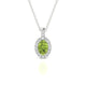 Sunrise | Oval Peridot Pendant