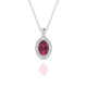 Sunrise | Pendentif Rhodolite Ovale