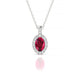 Sunrise | Oval Ruby Pendant