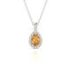 Sunrise | Pear Citrine Pendant