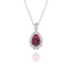 Sunrise | Pendentif Rhodolite Poire