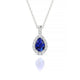 Sunrise | Pear Sapphire Pendant