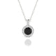 Sunrise | Pendentif Diamant Noir Rond