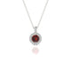 Sunrise | Round Garnet Pendant