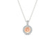 Sunrise | Round Morganite Pendant