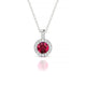 Sunrise | Round Ruby Pendant