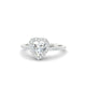 Sunrise | Halo Heart Diamond Ring