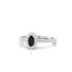 Sunrise | Bague Diamant Noir Ovale