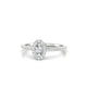 Sunrise | Halo Oval Diamond Ring