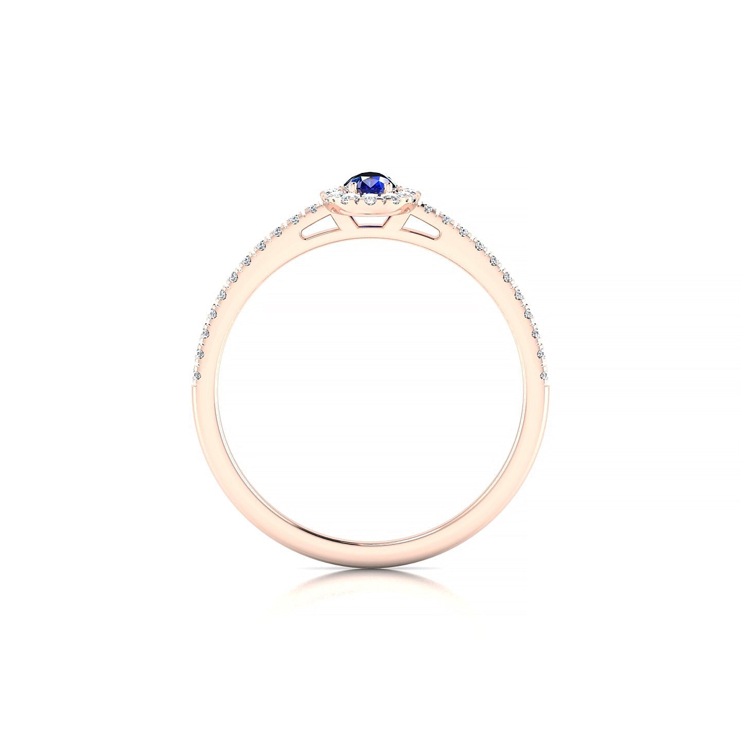Sunrise | 18k Rose Gold 5 x 3 mm Pear Sapphire Ring
