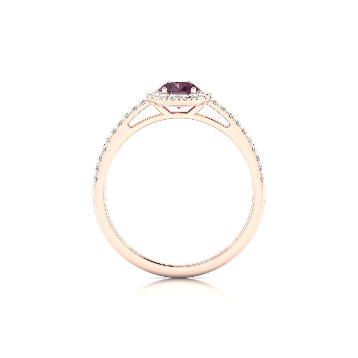Sunrise | 18k Rose Gold 7 x 5 mm Pear Rhodolite Ring