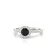 Sunrise | Bague Diamant Noir Rond