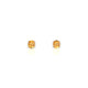 Suspense | Round Citrine Earrings