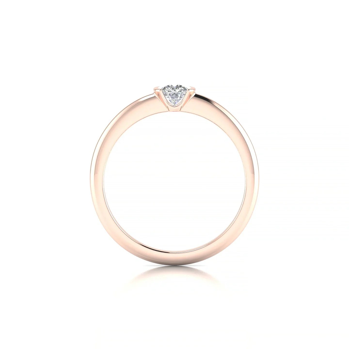 Suspense | 18k Rose Gold 4.2 mm Round Diamond Ring