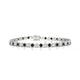 Tiger | Round black diamond & diamond tennis bracelet