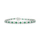 Tiger | Round emerald & diamond tennis bracelet