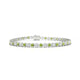 Tiger | Round peridot & diamond tennis bracelet