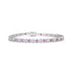 Tiger | Round pink sapphire & diamond tennis bracelet