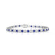 Tiger | Round sapphire & diamond tennis bracelet