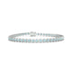 Tiger | Round aquamarine tennis bracelet