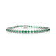 Tiger | Round emerald tennis bracelet