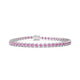 Tiger | Round pink sapphire tennis bracelet