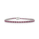 Tiger | Round rhodolite tennis bracelet