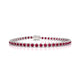 Tiger | Round ruby tennis bracelet