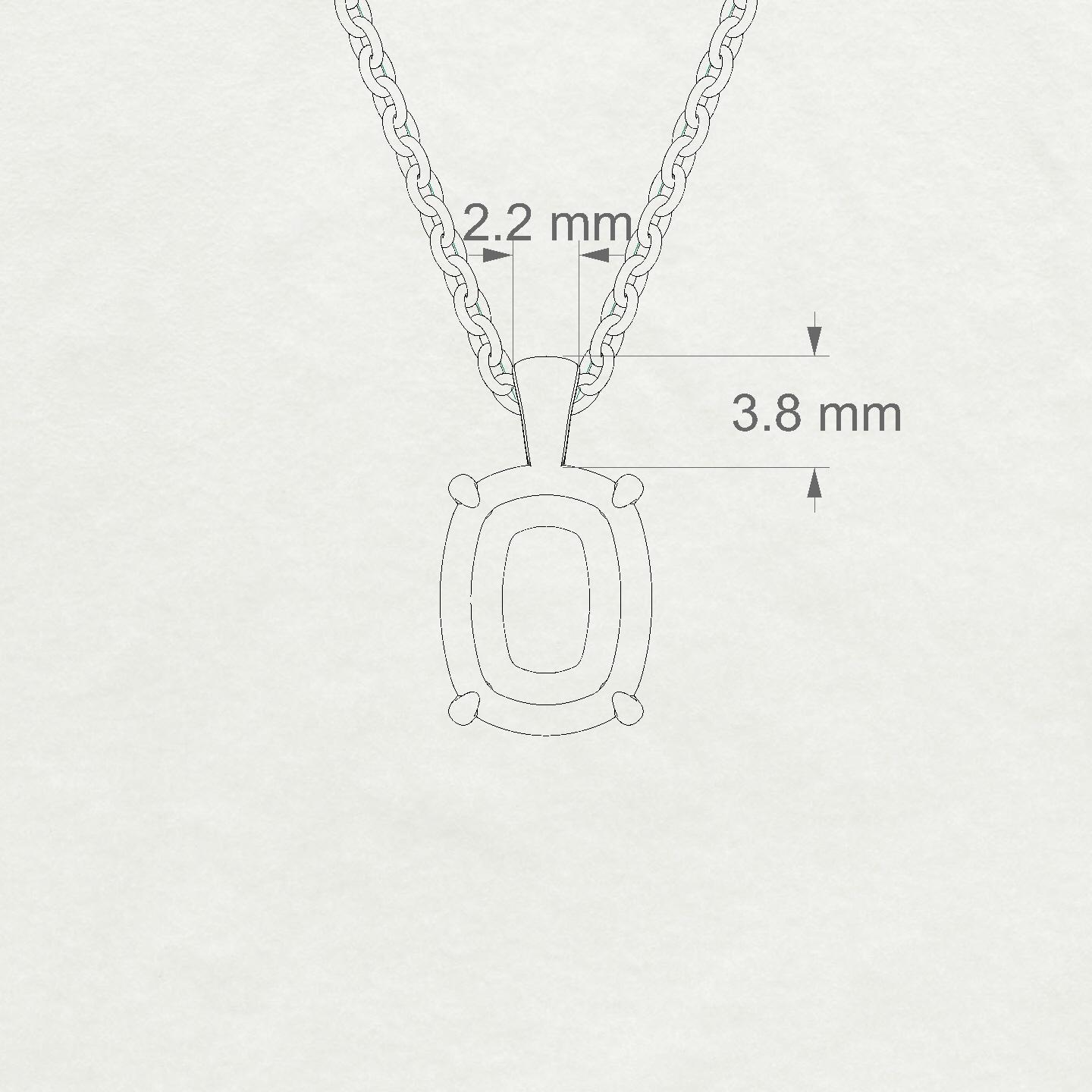 Timeless Cushion 2-2.99 ct | 18k Rose Gold Solitaire Pendant