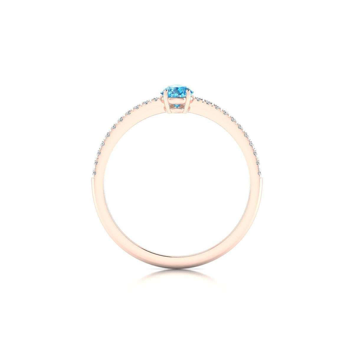 Timeless | 18k Rose Gold 6 x 4 mm Pear Topaz Ring