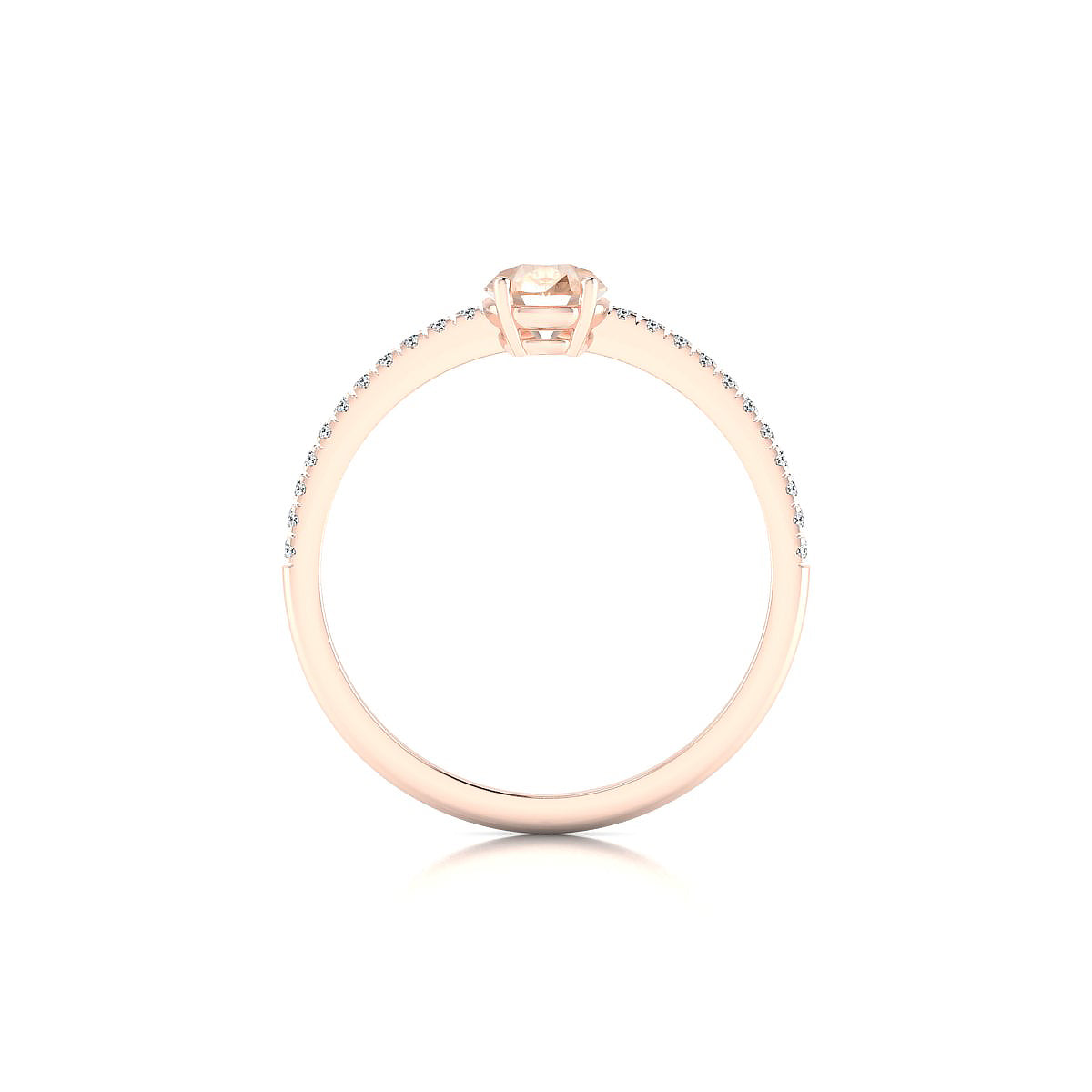Timeless | 18k Rose Gold 7 x 5 mm Pear Morganite Ring