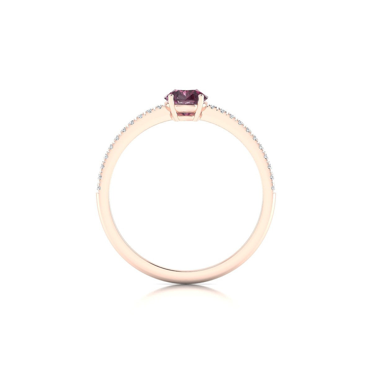 Timeless | 18k Rose Gold 7 x 5 mm Pear Rhodolite Ring