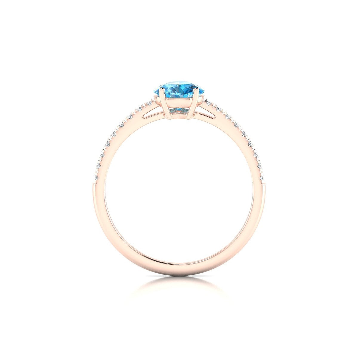 Timeless | 18k Rose Gold 8 x 6 mm Pear Topaz Ring