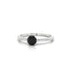 Timeless | Round Black Diamond Ring