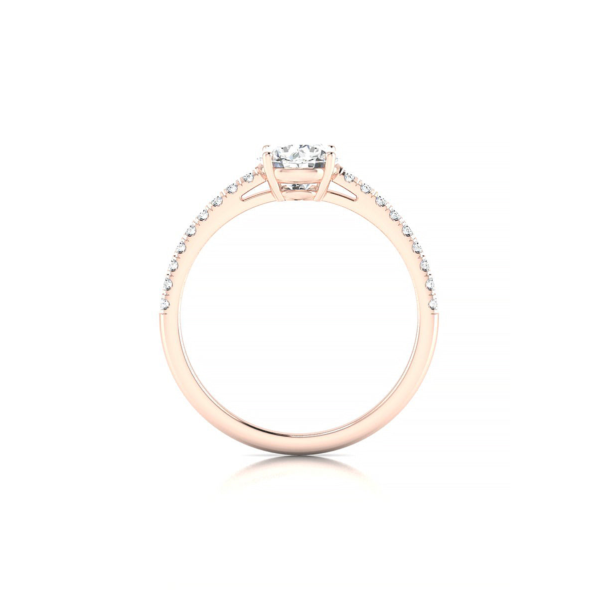 Timeless | 18k Rose Gold 5.7 mm Round Diamond Ring
