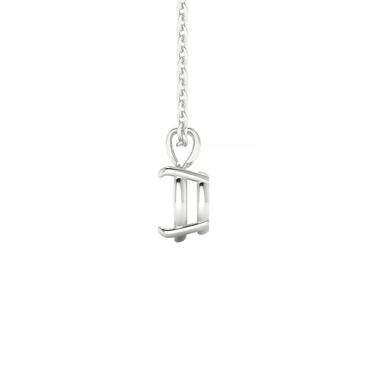 Timeless Round 2-2.99 ct | 18k White Gold Solitaire Pendant