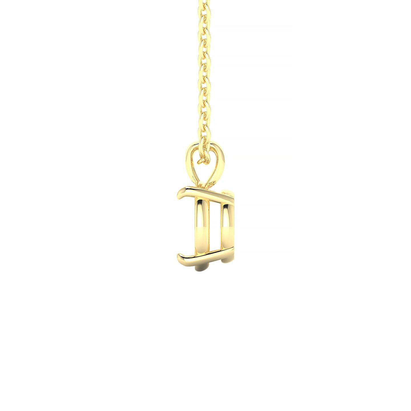 Timeless Round 2-2.99 ct | 18k Yellow Gold Solitaire Pendant