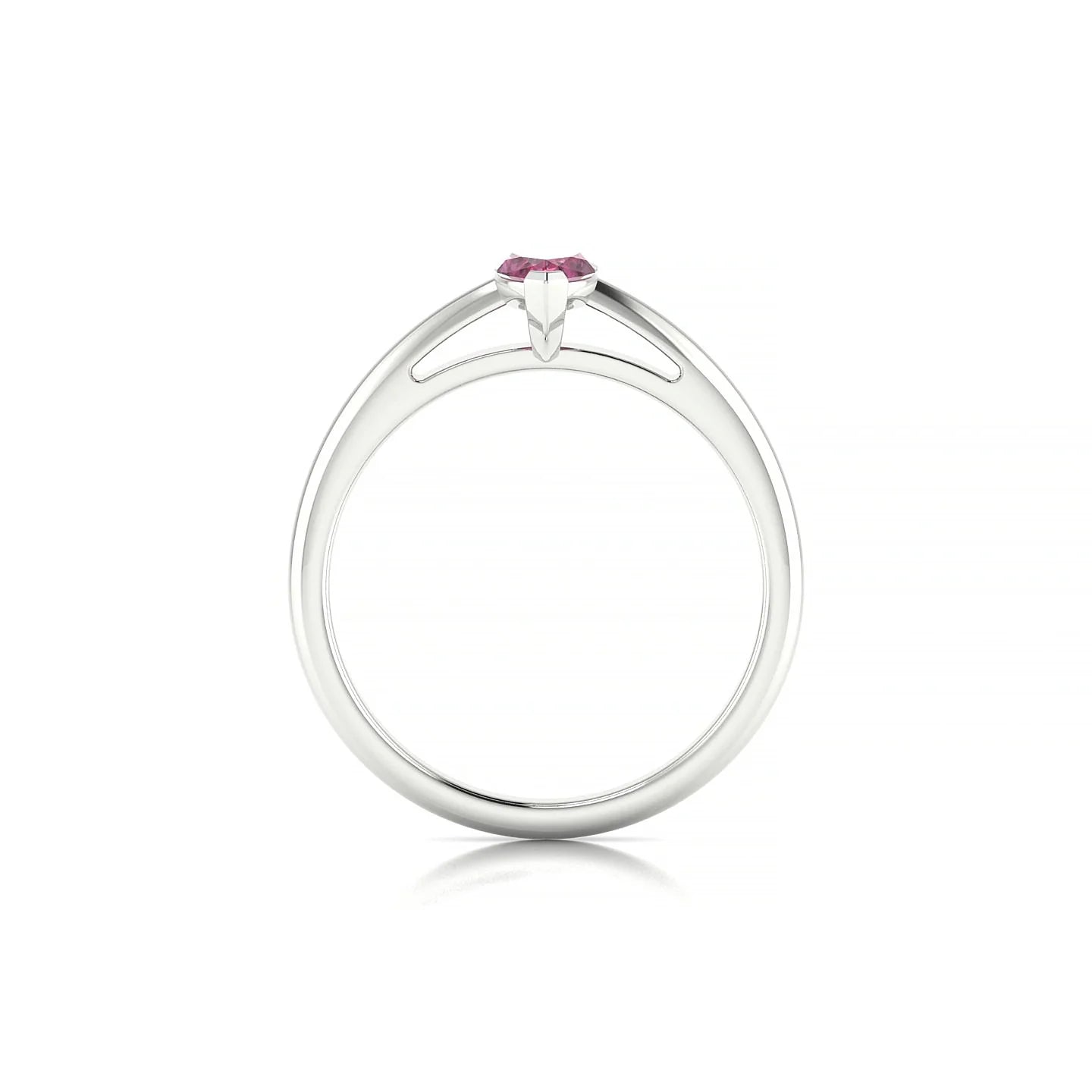 Treasure | 18k White Gold 8 x 4 mm Marquise Rhodolite Ring